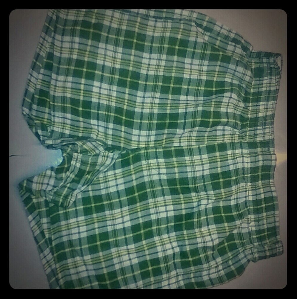 TODDLER BOYS FRUIT OF THE LOOM GREEN PLAID BOXERS